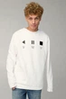 Світшот чоловічий OVERSIZE /no flis/ S Білий (BSMW30091) - зображення 1