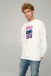 Світшот чоловічий OVERSIZE /no flis/ S Білий (BSMW30079) - изображение 1