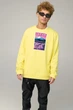 Світшот чоловічий OVERSIZE /no flis/ S Жовтий (BSMSY30080) - изображение 1