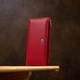 Женский кожаный стильный кошелек ST Leather Wallet&nbsp;19381 Красный - изображение 6