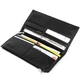 Практичный женский кожаный стильный кошелек ST Leather Wallet&nbsp;19378 Черный - изображение 4
