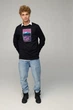 Світшот чоловічий OVERSIZE /no flis/ S Чорний (BSMB30069) - изображение 2