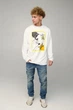 Світшот чоловічий OVERSIZE /no flis/ L Білий (BSMW30090) - зображення 2