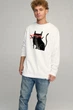 Світшот чоловічий OVERSIZE /no flis/ L Білий (BSMW30103) - зображення 1