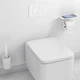 Набір аксесуарів для ванної HANSGROHE WallStoris 27969700 округлий пластиковий білий - зображення 6
