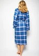 Халат женский Cyberjammies Eliza 4547 10 S Ярко-синий в клетку (5051877316928) - изображение 3