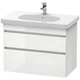 Тумба під умивальник DURAVIT Durastyle 80x61x45.3см підвісна біла без умивальника DS6484-22 - зображення 1