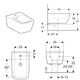 Биде подвесное GEBERIT iCon Square белое 231910000 - изображение 2