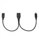 Кабель адаптер OTG SUNROZ USB Female - Micro USB M + Micro USB F, 22 см (A-48411) - зображення 3
