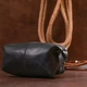 Стильна vintage косметичка Shvigel 16397 Органайзер для косметики Чорний - зображення 7