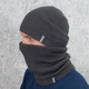 Комплект вязаная шапка со снудом на флисе КАНТА унисекс 50-60 темно-серый (OC-101) - изображение 2