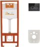 Инсталляция для подвесного унитаза QTAP Nest ST с кнопкой смыва QT0133M425V1163GB - изображение 1