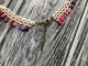 Традиционная украинская силянка из бисера HatynkaUA Colored Drops ожерелье под шею ручной работы (SUN999_13) - изображение 4