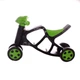 Детский беговел DOLONI TOYS Минибайк 0136/01 Черный с зелёным - изображение 3