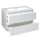 0021120W FLY Тумба 80 з раковиною, білий глянцевий колір (2пак) - изображение 3