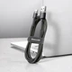 Кабель Baseus cafule cabel USB для Type-C 2A 3m (CATKLF-UG1) Gray+Black - зображення 5