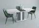 Стол обеденный раскладной в гостиную, кухню Clasic 140(180)x80 Intarsio белая аляска/антрацит (ламинированная ДСП) - изображение 7