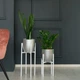 Комплект подставок под цветочные вазоны Британские Adore Decor белый (без горшков/комплект из 2-х штук/металл) (BRwK) - изображение 5