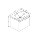 Тумба подвесная DEVIT Fly 0020120G с умывальником 60 см - изображение 5