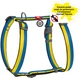 Шлея для собак Collar WAUDOG Nylon анатомическая c QR паспортом, рисунок "Colors of freedom" S (5140-4020Collar) - изображение 4