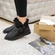 Угги короткие женские кожаные черные зимние на овчине 39, 1095013ч, UGG - изображение 7
