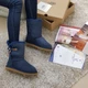 Уггі стильні женсеие зимові замшеві сині на овчині, 36, 6578897с, UGG - зображення 4