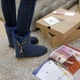 Уггі стильні женсеие зимові замшеві сині на овчині, 36, 6578897с, UGG - зображення 7