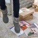 Женские зимние уги замшевые серые средние на овчине, 36, 1096472с, UGG - изображение 6