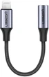 Переходник Ugreen US211 3.5 мм Female to Lightning Male Cable Braided with Aluminum Shell 10 см Black (90402004) - изображение 1