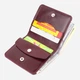 Портмоне шкіряне Shvigel leather-16609 Вишневе - зображення 4
