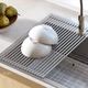 Коврик силиконовый для кухонных моек AquaMill BL 4330 серый матовый - изображение 3