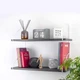 Полка настенная двойная Adore Decor Белый/Угольный камень (металл/ЛДСП) (PN2w-dB) - изображение 1