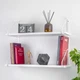 Полиця настінна подвійна Adore Decor Білий (метал/ЛДСП) (PN2w-dW) - зображення 1