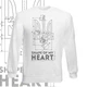 Свитшот GBI "Shape of may heart" прямая классика, белый, L, СБ-0004 - изображение 1