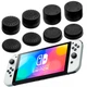 Силиконовые накладки на стики Honson для Nintendo Switch OLED черный 8 шт - изображение 1