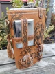 Набор туристический Bear XXL фляга 1892ml портсигар стакан 70ml перочинный нож в кожаном чехле ТD64 - изображение 2