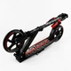 Двухколесный самокат Best Scooter складной, амортизатор, стоп сигнал. Black and red (105428) - изображение 8