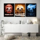 Постери трилогії «Cornetto» Едгара Райта: Shaun of the Dead, Hot Fuzz, The World's End / Триптих - зображення 1