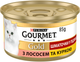 Упаковка влажного корма для кошек Purina Gourmet Gold Кусочки в соусе с лососем и курицей 24 шт по 85 г - изображение 2