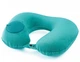 Карманная надувная подушка для путешествий SUNROZ Inflatable Pillow со встроенным насосом Бирюзовый (SUN6305) - изображение 1