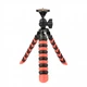 Трипод / Гибкий штатив h30 см для смартфона, GoPro, камеры Alitek Flexible Black / Red + уровень (62081) (A-62081) - изображение 1