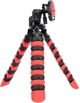 Трипод / Гибкий штатив для телефона, камеры, GoPro с уровнем Alitek Flexible H30 Black / Red + держатель (A-620810) - изображение 4