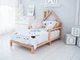 Дитяче ліжко будинок Монтессорі BUSY WOOD на ніжках Модель 3 160х80 см натуральне дерево - зображення 3