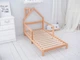 Дитяче ліжко будинок Монтессорі BUSY WOOD на ніжках Модель 3 160х80 см натуральне дерево - зображення 9