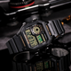 Мужские наручные часы Casio ILLUMINATOR AE-1200WH-1BVEF Черные\зеленый экран - изображение 3