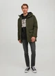 Парку Jack & Jones JJWINNER PARKA NO FUR S Хакі 12218773-Rosin - зображення 4