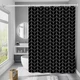 Шторка для ванної водонепроникна Bathlux 180 x 180 см люкс якість, Чорна - зображення 1