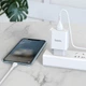 Зарядний пристрій Hoco C81A Smart 1USB 2.1A + кабель Type C, білий - зображення 7