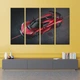 Настенный декор картина машина картина на холсте Красный Koenigsegg Jesko Absolut 149x93 см (1241-41) - изображение 1