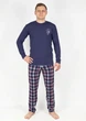 Мужская пижама домашний комплект хлопок Roksana FRIENDLY FAMILY 16113 XXL синий + красный + молочный - изображение 1